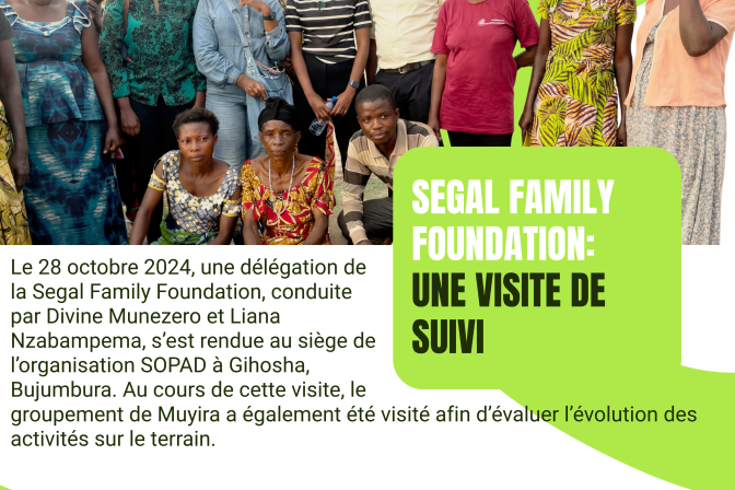 SEGAL FAMILY FOUNDATION : Une visite de suivi